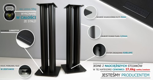 Stojaki standy podstawy pod kolumny głośniki S4