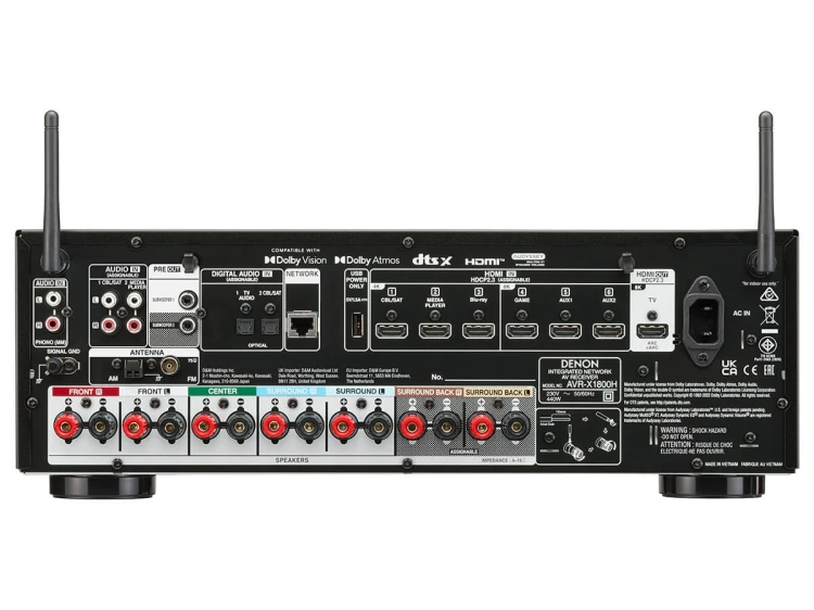 Amplituner kina domowego 7.2 8k Denon AVR-X1800H