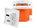 Gniazdka ścienne audio terminal 1 USB 1 HDMI