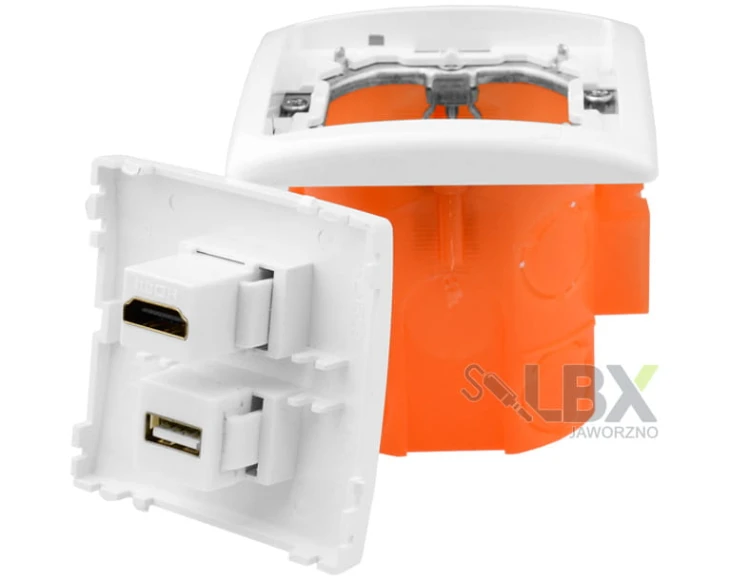Gniazdka ścienne audio terminal 1 USB 1 HDMI