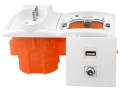 Gniazdka ścienne audio terminal 1USB 1F 2x230V