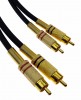 Kabel cinch 2RCA 2xRCA Cross-Tech R5 GOLD - 0,5m