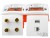 Gniazdka głośnikowe ścienne, podtynkowe terminal 1USB 1RJ-45 4G