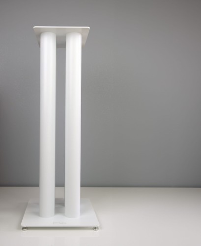 Białe stojaki standy podstawy pod kolumny głośniki Cross-Tech S4