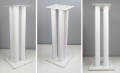 Białe stojaki standy podstawy pod kolumny głośniki Cross-Tech S4