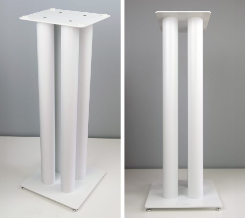 Białe stojaki standy podstawy pod kolumny głośniki Cross-Tech S4