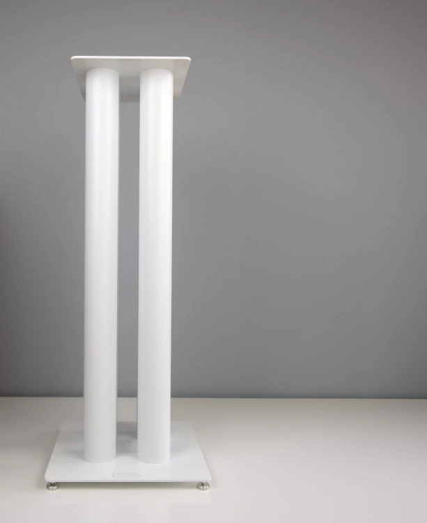 Białe stojaki standy podstawy pod kolumny głośniki Cross-Tech S4