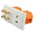 Gniazdka głośnikowe ścienne, HDMI RJ-45 terminal 4G