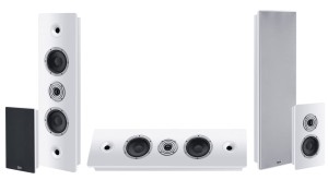 Zestaw kolumn naściennych 5.0 Heco Ambient 44F 11F  kino domowe 