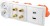 Gniazdka głośnikowe ścienne, podtynkowe 1USB 1HDMI 4G 2x230V