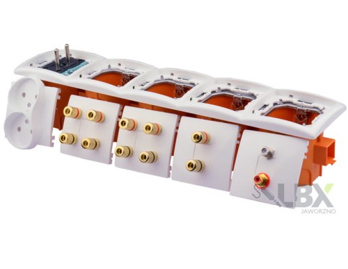 Gniazdka głośnikowe ścienne, F RCA 230V terminal