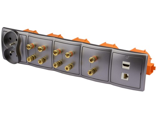 Gniazdka głośnikowe ścienne, HDMI, RJ-45, 230V