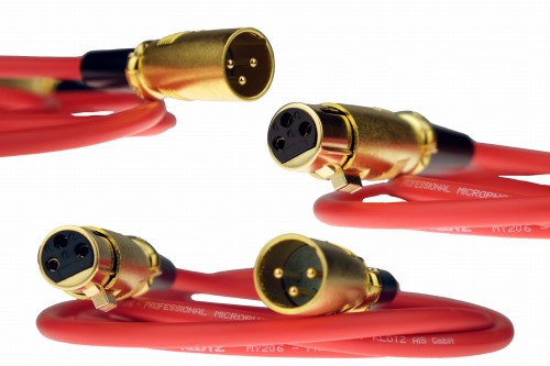XLR Canon Klotz 0,5m RED