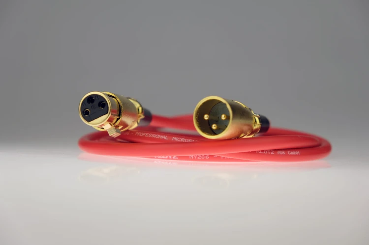 XLR Canon Klotz 0,5m RED