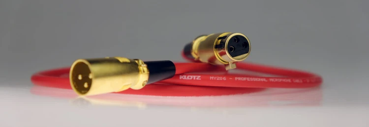XLR Canon Klotz 0,5m RED
