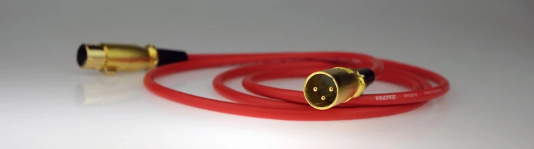 XLR Canon Klotz 0,5m RED