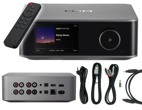 WiiM ULTRA Odtwarzacz sieciowy STREAMER Bluetooth 5.3 HDMI pilot Dark Gray
