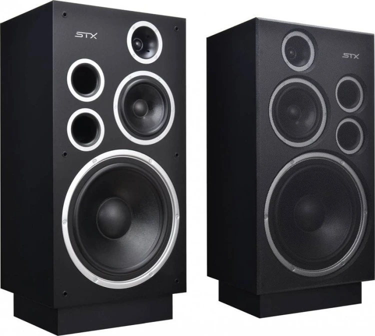 Kolumny podłogowe stereo STX F-330n - czarne