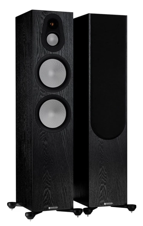 Kolumny podłogowe Monitor Audio Silver 500 7G - czarny dąb