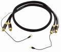 Gramofony, kable audio 2 RCA - 2 RCA Klotz - 3 m