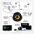 Aktywny głośnik LITHE AUDIO 6,5" z Bluetooth sufitowy montażowy