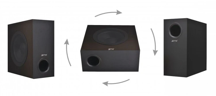 Subwoofer aktywny STX Graviton 250 S - biały