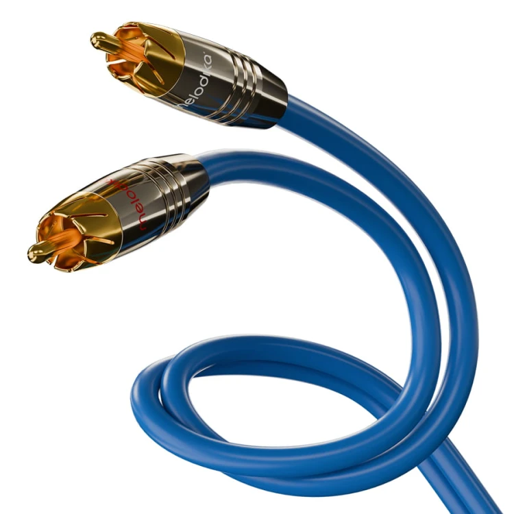Kabel 2RCA 2xRCA Melodika Sky Blue SB2R