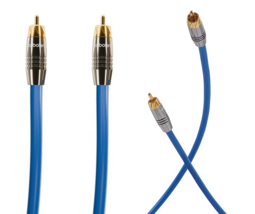 Melodika SBCX05 Kabel Coaxial RCA-RCA Sky Blue