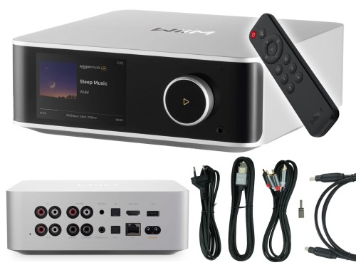 WiiM ULTRA Odtwarzacz sieciowy STREAMER Bluetooth 5.3 HDMI pilot - Silver