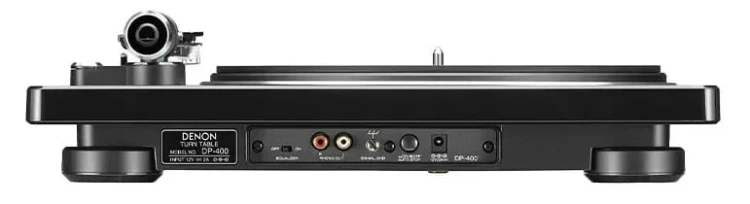 Gramofon analogowy z przedwzmacniaczem Denon DP-400 - czarny