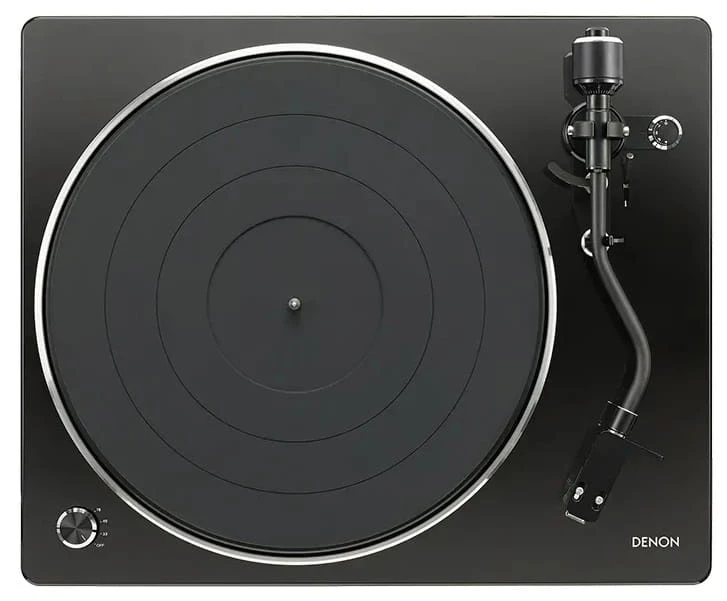 Gramofon analogowy z przedwzmacniaczem Denon DP-400 - czarny