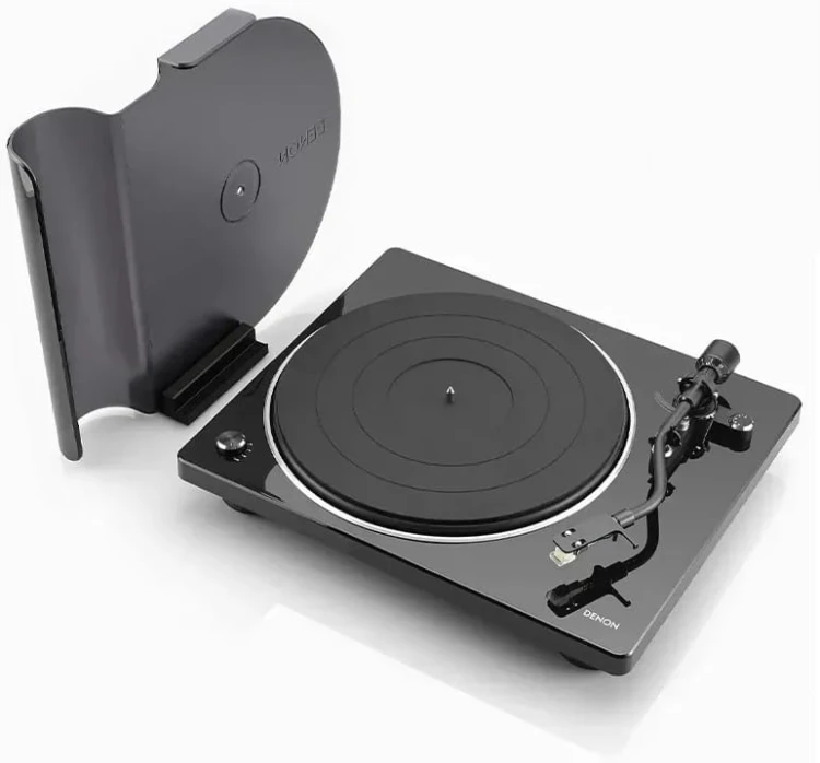 Gramofon analogowy z przedwzmacniaczem Denon DP-400 - czarny