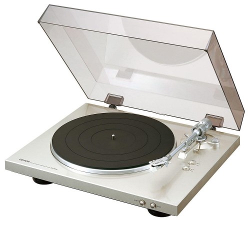 Denon DP-300F gramofon automatyczny z przedwzmacniaczem - srebrny