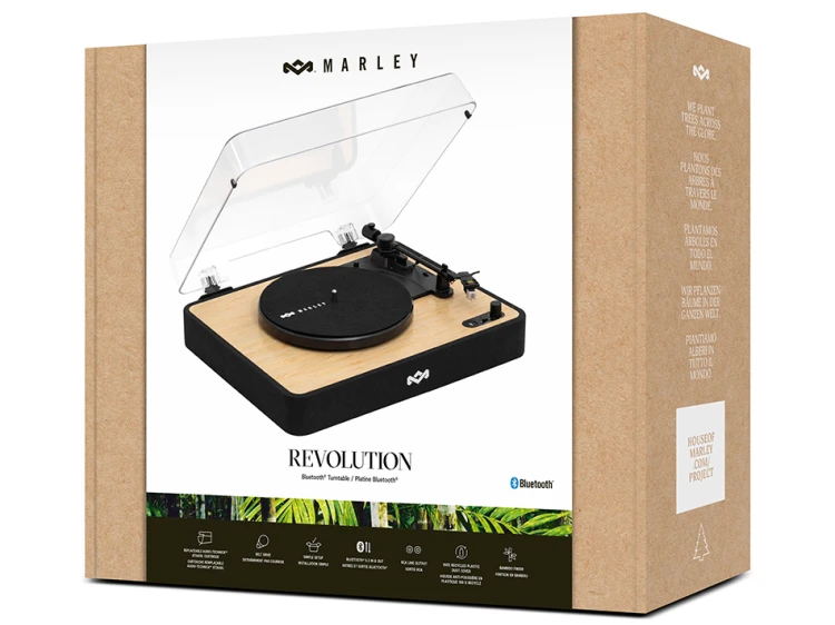 Gramofon House of Marley Revolution z Bluetooth (EM-JT004-SB)