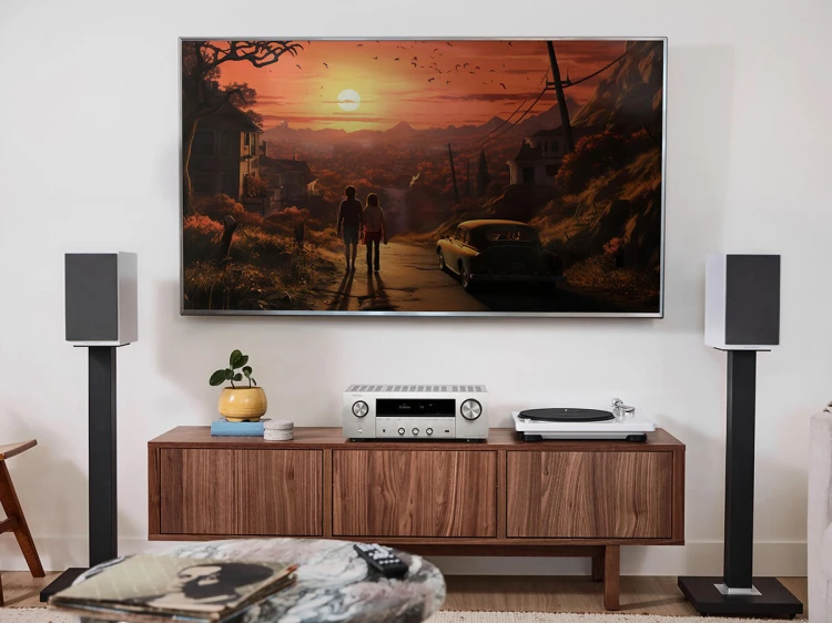 Amplituner sieciowy stereo Denon DRA-900H - srebrny