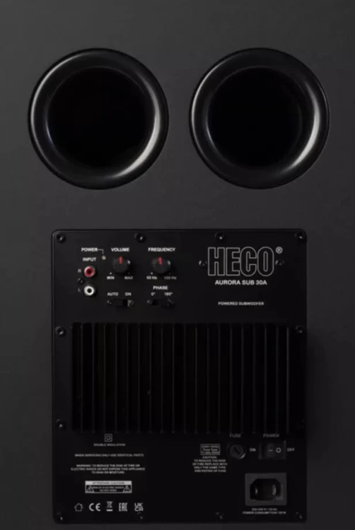 Subwoofer aktywny Heco Aurora Sub 30 A głośnik - Czarny