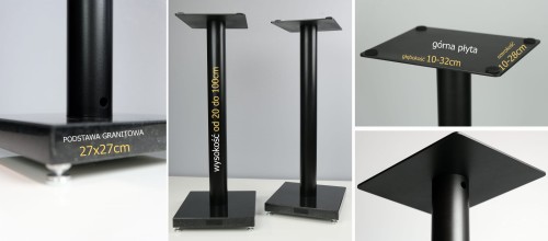 Stojaki NA WYMIAR standy podstawy pod kolumny głośniki Cross-Tech S2