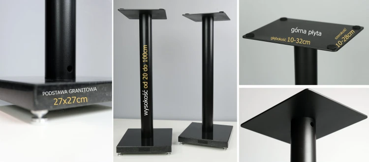 Stojaki NA WYMIAR standy podstawy pod kolumny głośniki Cross-Tech S2