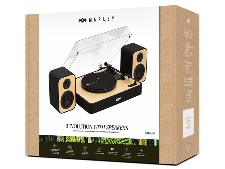 Gramofon House of Marley Revolution + Głośniki (EM-JT304-SB)
