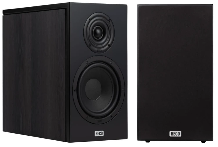 Kolumny podstawkowe Heco Aurora XT 300 - czarne (dark oak)
