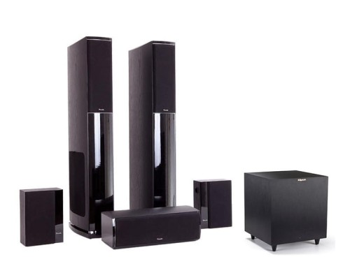 Zestaw kolumn 5.1 M-Audio HRS 85 MKII + Klipsch R-8SW kino domowe - czarny