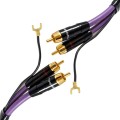 Kable audio do gramofonu 2 RCA - 2 RCA PHONO Melodika 0,5m