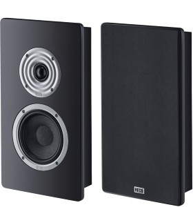 Kolumny naścienne Heco Ambient 11 F on wall czarne 