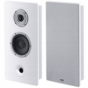 HECO AMBIENT 22F KOLUMNY GŁOŚNIKOWE GŁOŚNIKI ŚCIENNE BIAŁE SATYNOWE PARA 