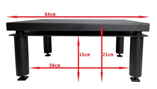 Stolik Audio Antywibracyjny Pod Sprzęt Hi-Fi Cross-Tech ST-15 Czarny (4).jpg