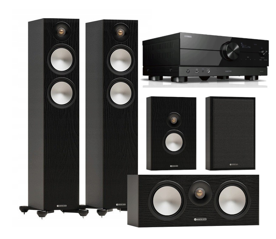 Zestaw kolumn 5.0 Monitor Audio Bronze 300/Center/On-wall 7G/YAMAHA RX-A2A.jpg