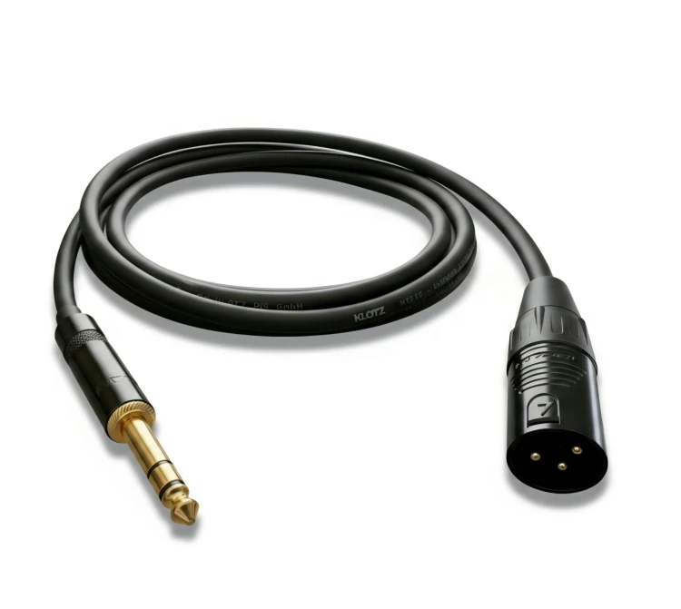 Klotz Kabel XLR męski - Duży Jack 6,3 TRS Symetryczny Neutrik1.jpg