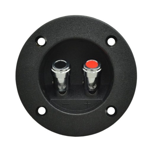 Gniazdka głośnikowe ścienne zaciskowe Terminal Okrągły 75mm