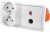 Gniazdka ścienne audio optyczne, RJ-45, zasilające 230V