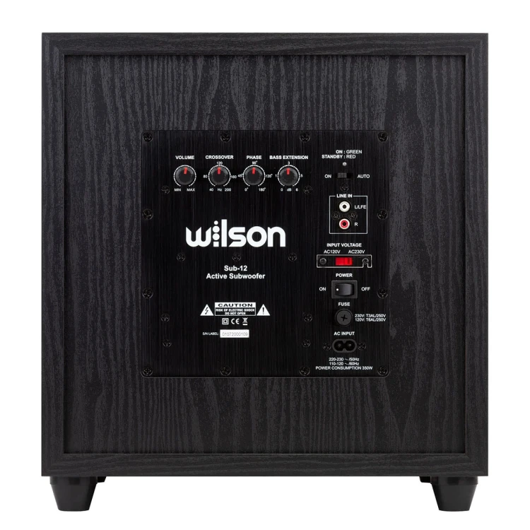 Subwoofery aktywne Wilson SUB-12 czarny